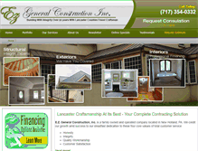 Tablet Screenshot of ezgeneralconstruction.net